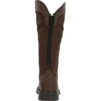 Rocky Men's Original Ride FLX 16" Composite Toe Waterproof Snake Boot- Brown- RKW0347
