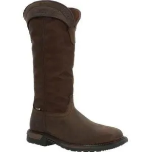 Rocky Men's Original Ride FLX 16" Composite Toe Waterproof Snake Boot- Brown- RKW0347