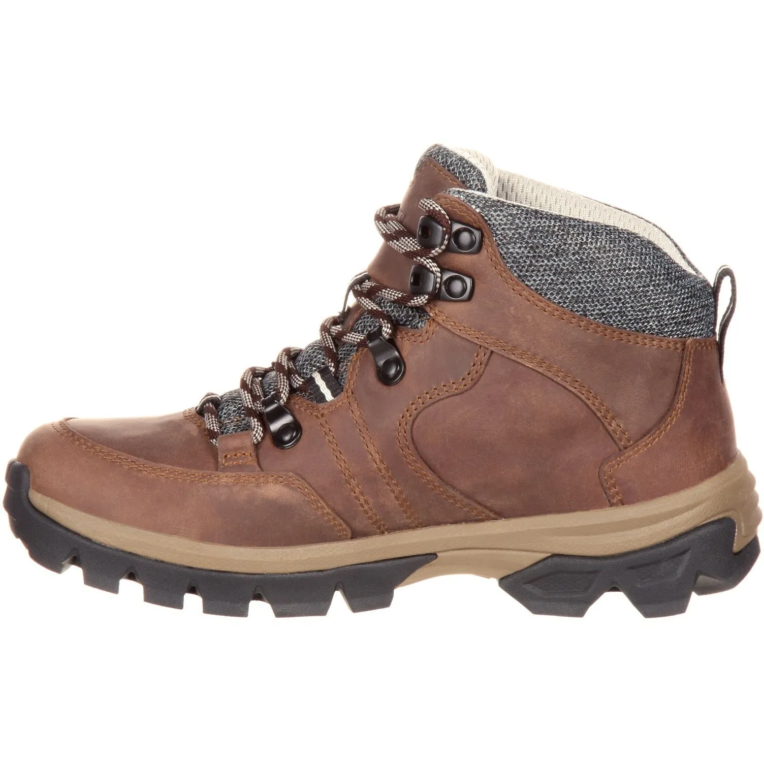 Rocky Women's Endeavor Point 5" Waterproof Outdoor Hiking Boot- Brown- RKS0301