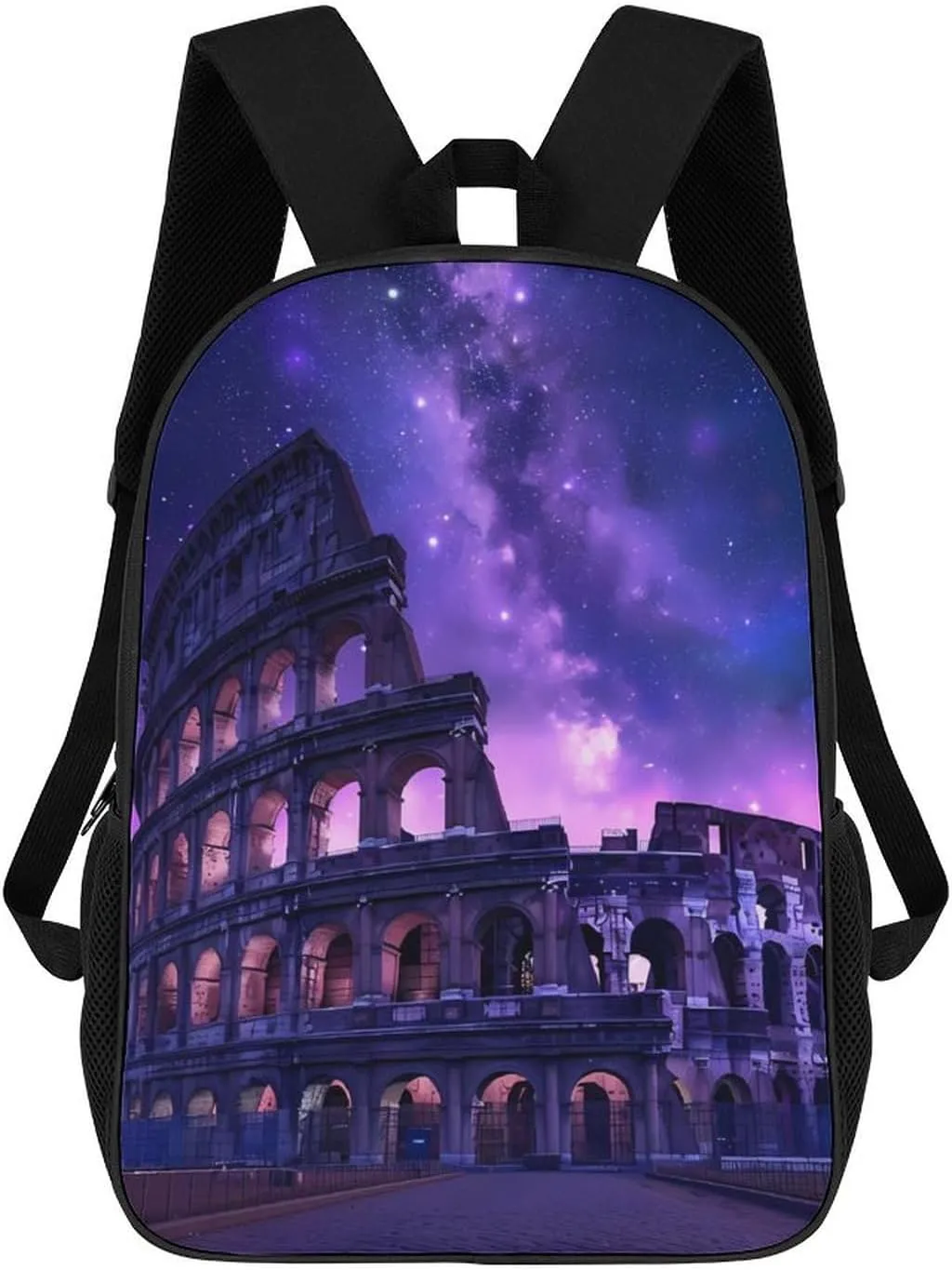 Rome Italy Famous Ancient Landmark Travel Laptop Backpack 17 Inch Lightweight Computer Bag Daypack for Men Women