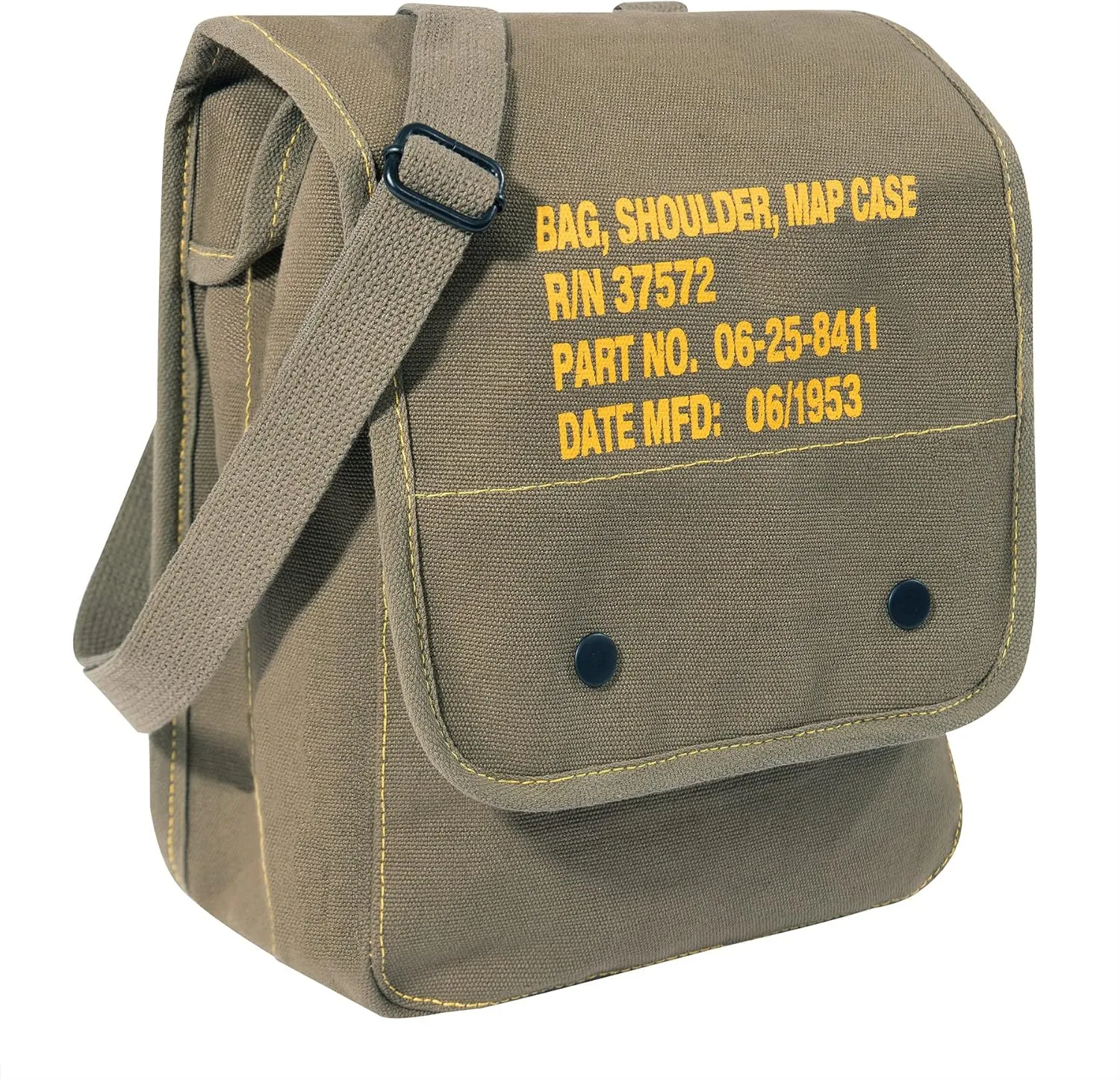 Rothco 57960: Canvas Map Case Shoulder Bag with Military Stencil