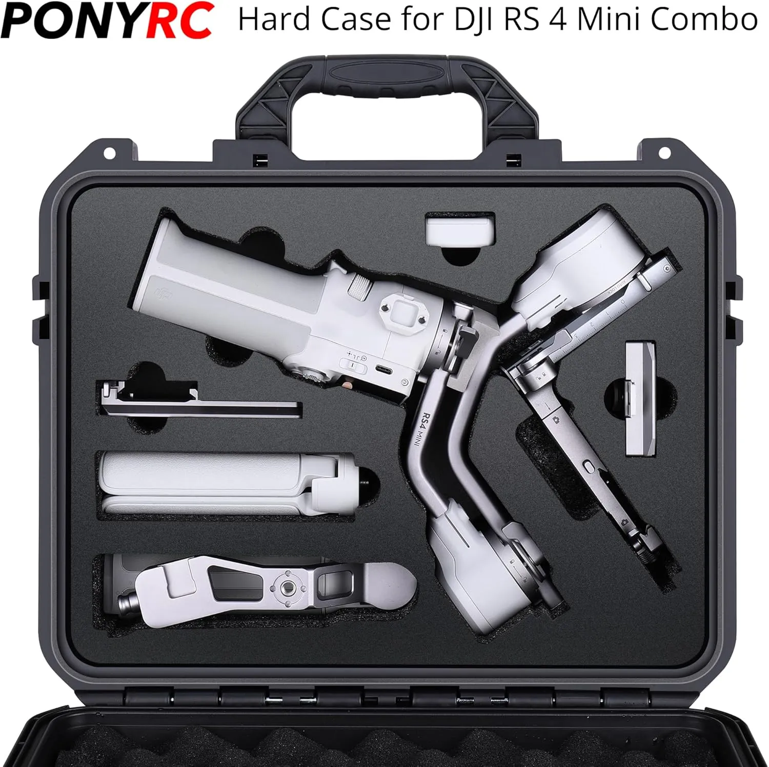 RS 4 Mini Hard Case, Waterproof Storage Travel Case for DJI RS 4 Mini Creator Combo Gimbal Lightweight Stabilizer & Accessories