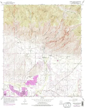 Sabino Canyon AZ topo map, 1:24000 Scale, 7.5 X 7.5 Minute, Historical, 1957, Updated 1977, 27 x 22 in