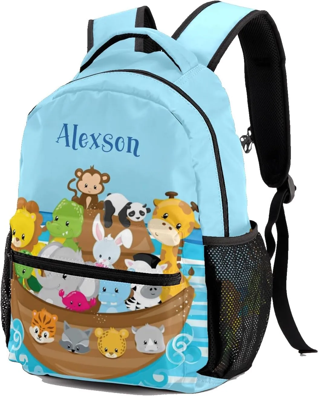 Sailor Sea Animal Personalized Kids School Backpack Custom Name for Boys Girls Primary Daypack Bookbag Travel Bag