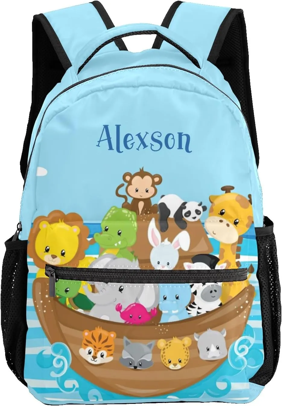 Sailor Sea Animal Personalized Kids School Backpack Custom Name for Boys Girls Primary Daypack Bookbag Travel Bag