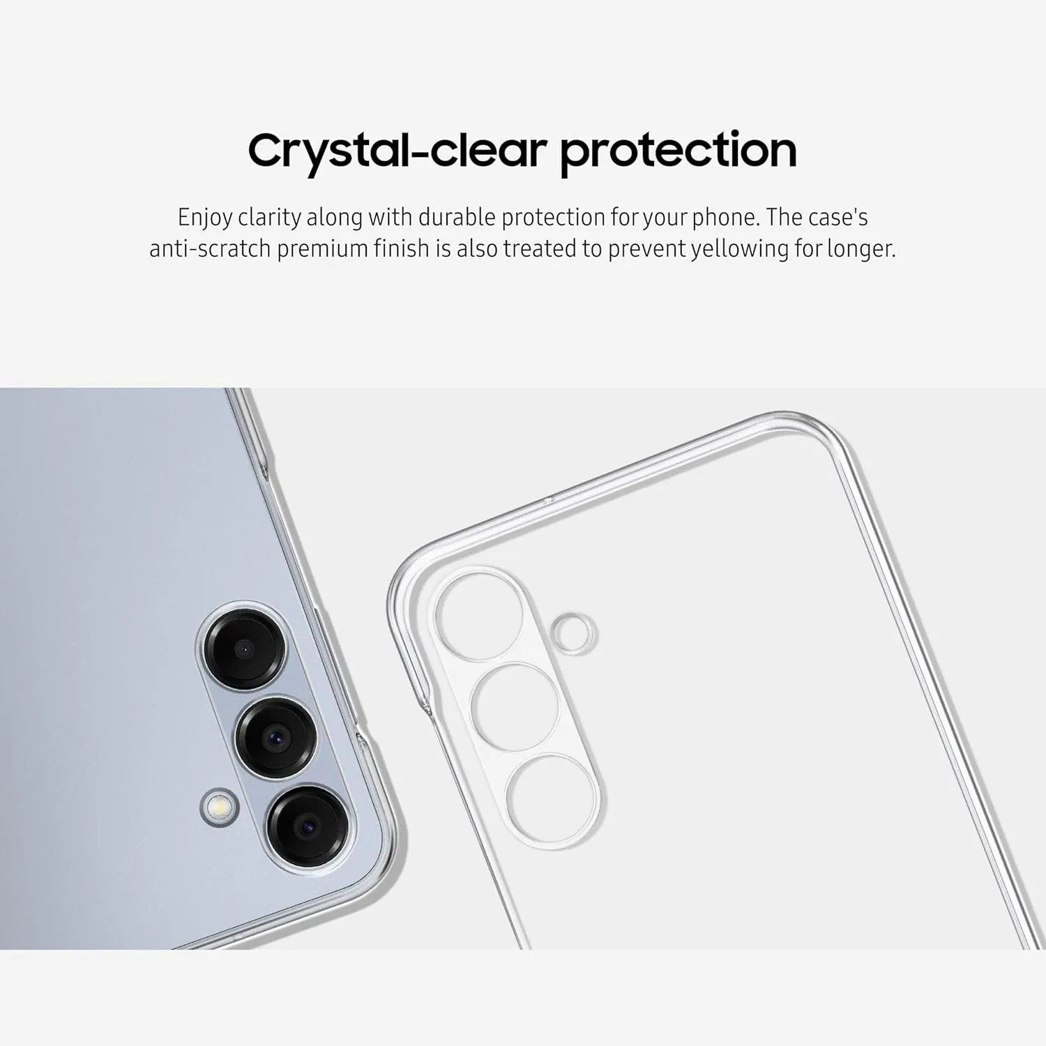 SAMSUNG Galaxy A16 5G Clear Phone Case, Durable, Anti-Scratch Finish, Anti-Yellowing Design, Protective Cover, US Version, EF-QA166CTEGUS