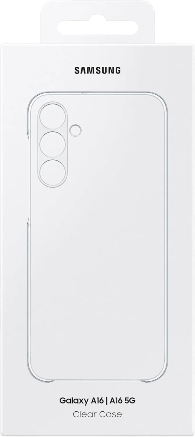 SAMSUNG Galaxy A16 5G Clear Phone Case, Durable, Anti-Scratch Finish, Anti-Yellowing Design, Protective Cover, US Version, EF-QA166CTEGUS