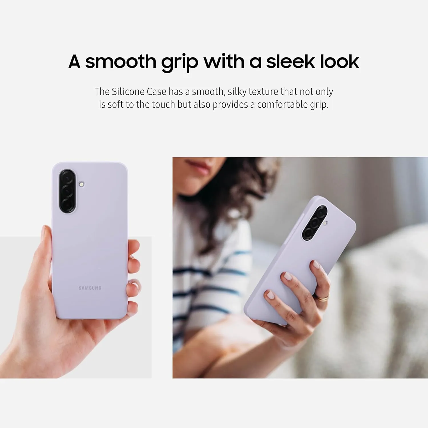 SAMSUNG Galaxy A36 5G Silicone Case, Sleek Design, Durable Design, Lavender, EF-PA366CVEGUS