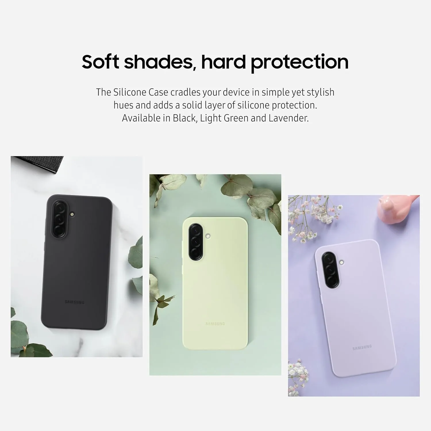 SAMSUNG Galaxy A36 5G Silicone Case, Sleek Design, Durable Design, Lavender, EF-PA366CVEGUS