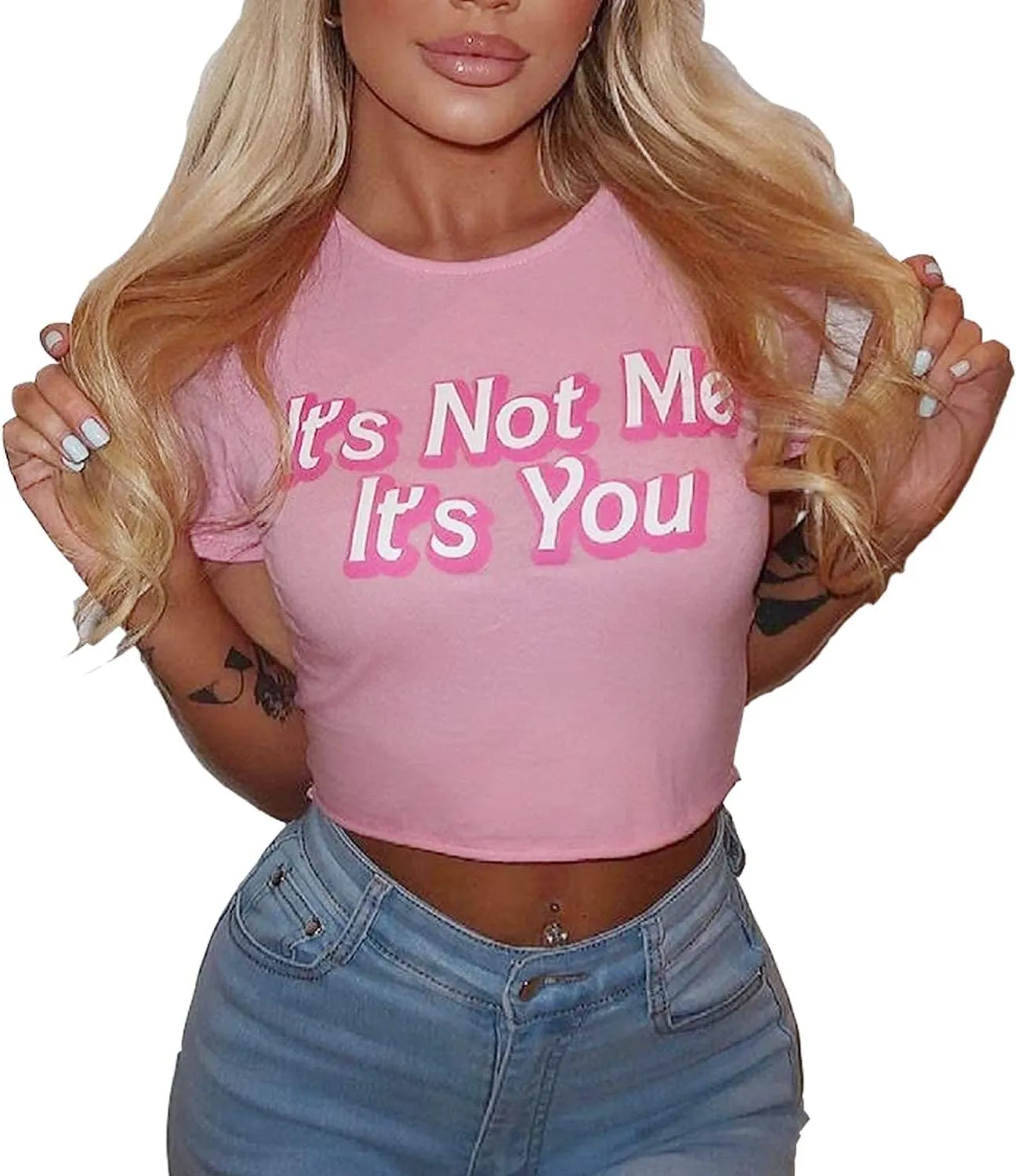 SansoiSan Women T-Shirt Elastic Femme Streetwear Tops