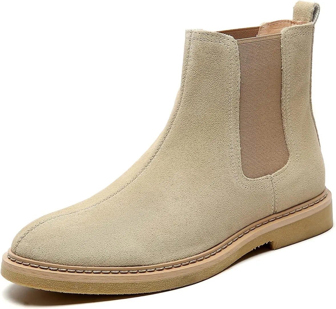 Santimon Men's Chelsea Boots Casual Chukka Ankle Boots Classic Elastic Dress Boots for Men