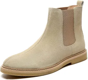 Santimon Men's Chelsea Boots Casual Chukka Ankle Boots Classic Elastic Dress Boots for Men