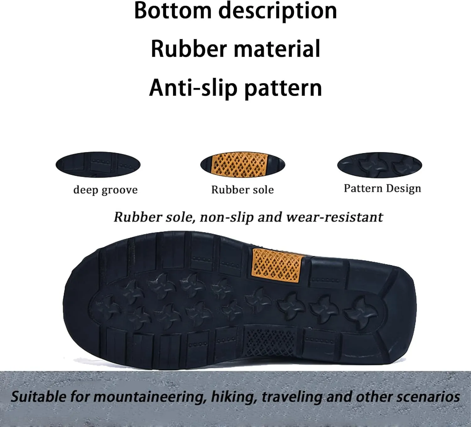 Sawbehind Mens Boots, Sawbehind Men'S Waterproof Handmade Boots, Arch Support, For Outdoor, Hiking, Travel, Sports