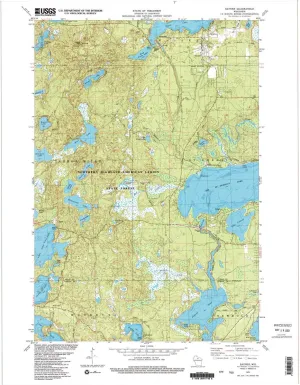 Sayner WI topo map, 1:24000 Scale, 7.5 X 7.5 Minute, Historical, 1982, Updated 1983, 27.35 x 22.56 in