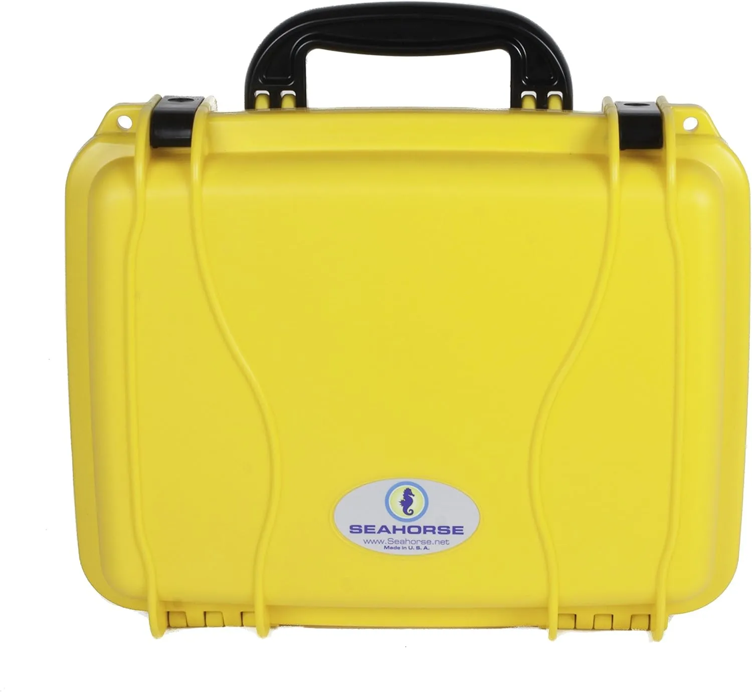 Seahorse 520 Heavy Duty Protective Dry Box Case with Accuform Foam - TSA Approved/Mil Spec / IP67 Waterproof/USA Made for Cameras, Action Cameras, Firearms, Camping, Kayaks