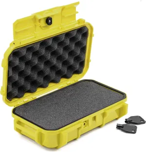 Seahorse 56 Portable Waterproof Hard Protective Micro Case with Accuform Foam - Mil Spec/USA Made / IP67 Waterproof/Lockable/Airtight/Smell Proof - for Hand Tools, Hobby Tools