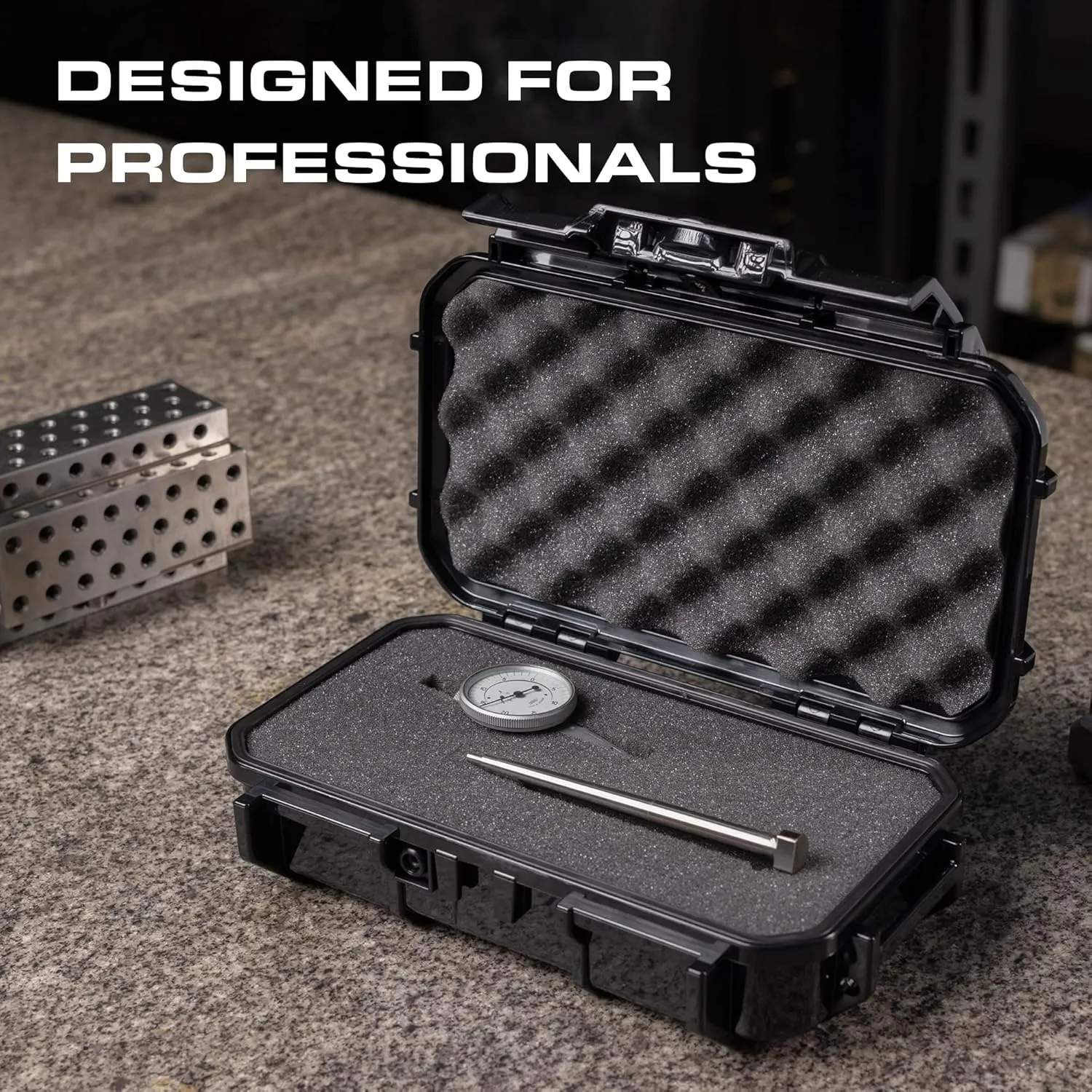 Seahorse 56 Portable Waterproof Hard Protective Micro Case with Accuform Foam - Mil Spec/USA Made / IP67 Waterproof/Lockable/Airtight/Smell Proof - for Hand Tools, Hobby Tools