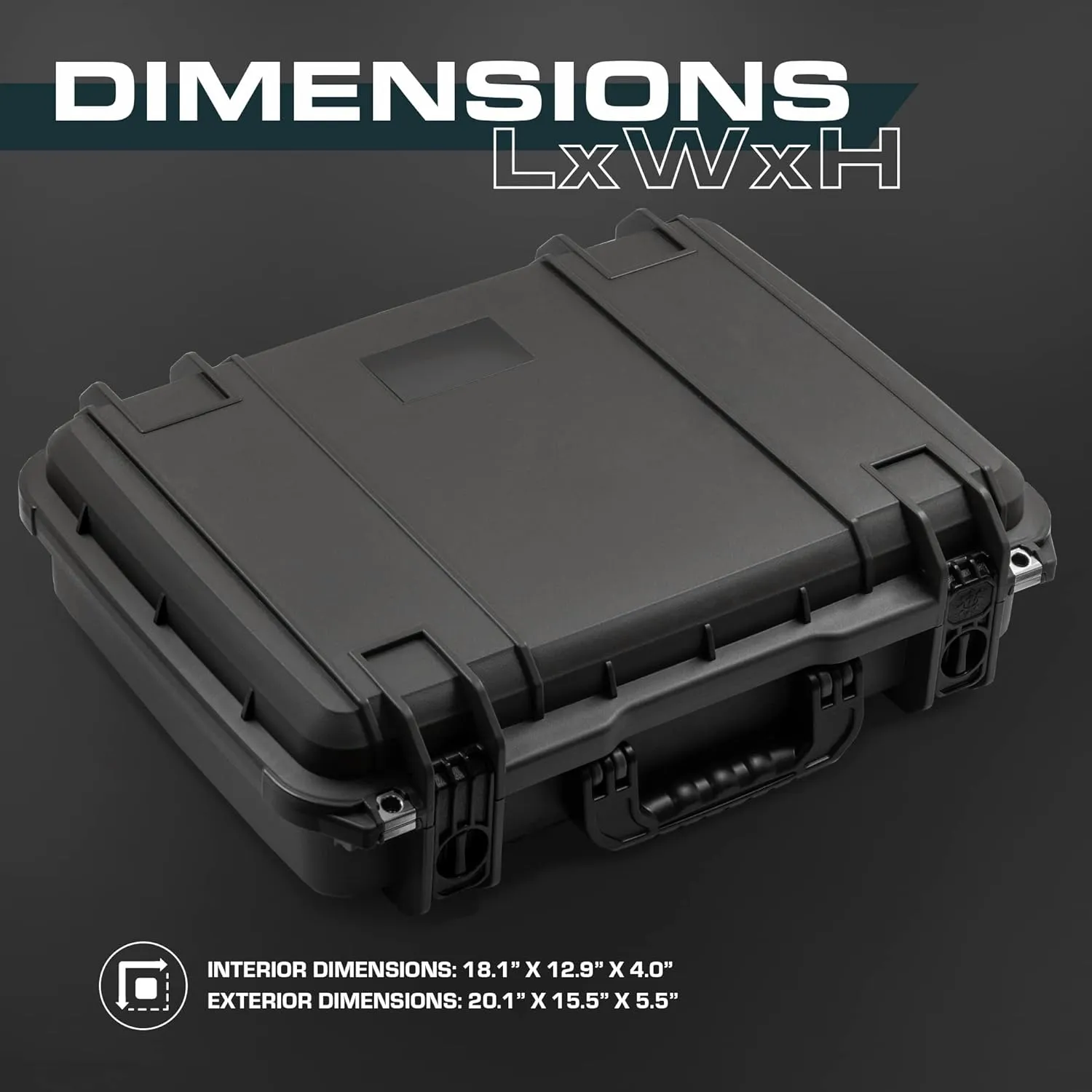 Seahorse 710 Heavy Duty Protective Dry Box Case with Accuform Foam - TSA Approved/Mil Spec / IP67 Waterproof/USA Made for Cameras, Firearms, Camping, Laptops, Consoles, VR