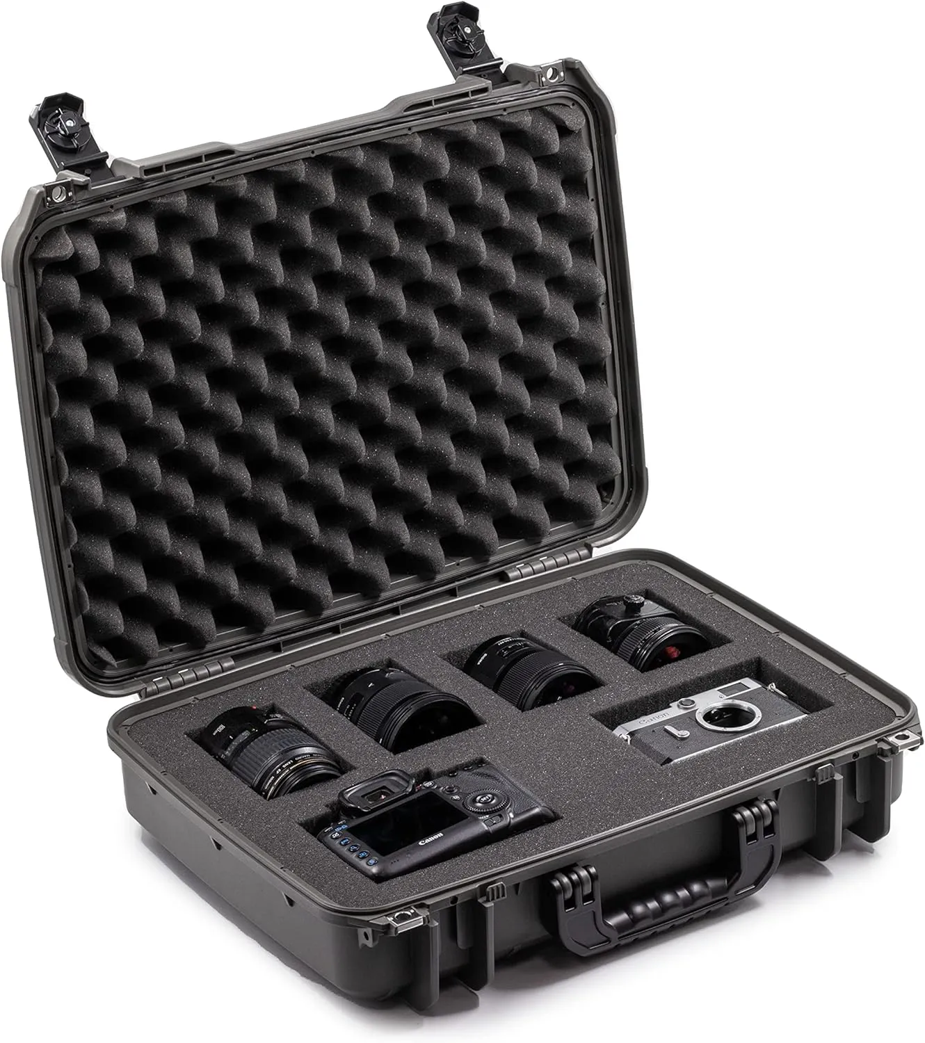 Seahorse 710 Heavy Duty Protective Dry Box Case with Accuform Foam - TSA Approved/Mil Spec / IP67 Waterproof/USA Made for Cameras, Firearms, Camping, Laptops, Consoles, VR