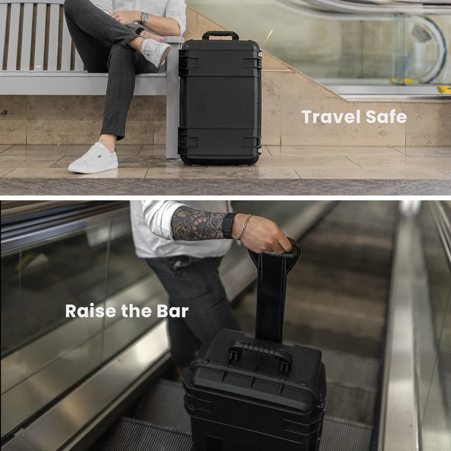 Seahorse 920 Protective Travel Suitcase - TSA Approved/Mil Spec / IP67 Waterproof/USA Made