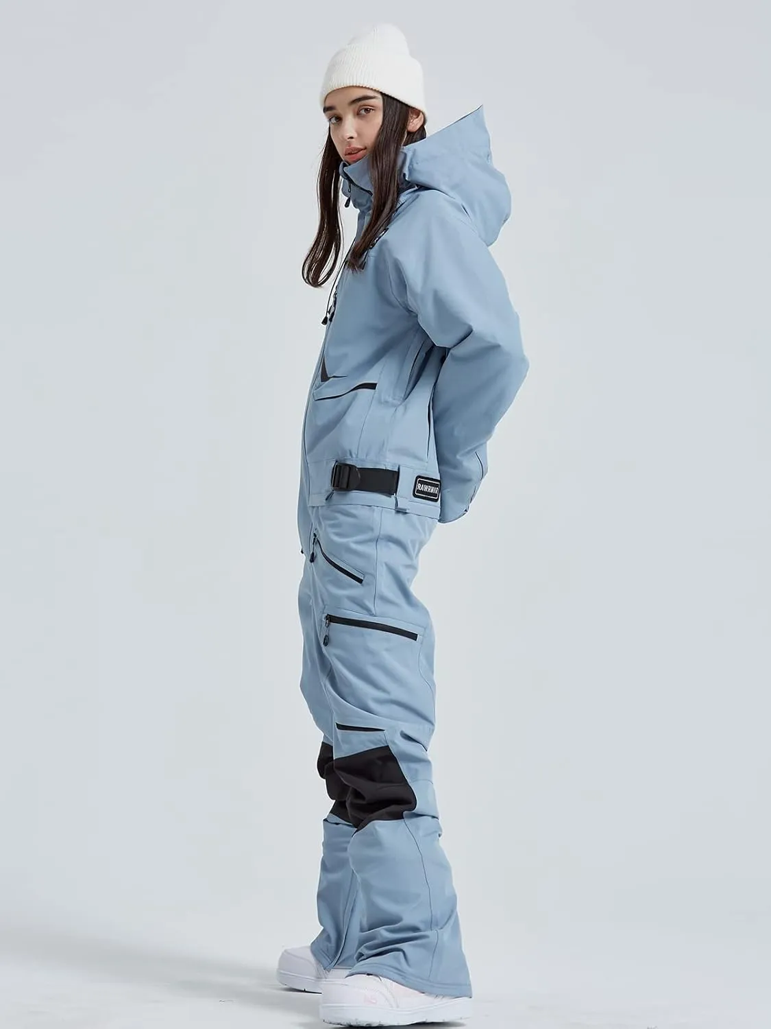 SEARIPE Women and Men's Ski Suits One Piece Jumpsuit Winter Outdoor Waterproof Warm Snowsuits