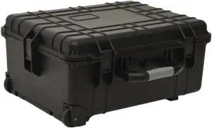 Secure Transportation with Wheeled Flight Case, Durable Polypropylene and ABS, Foam Inserts for Protection, Black