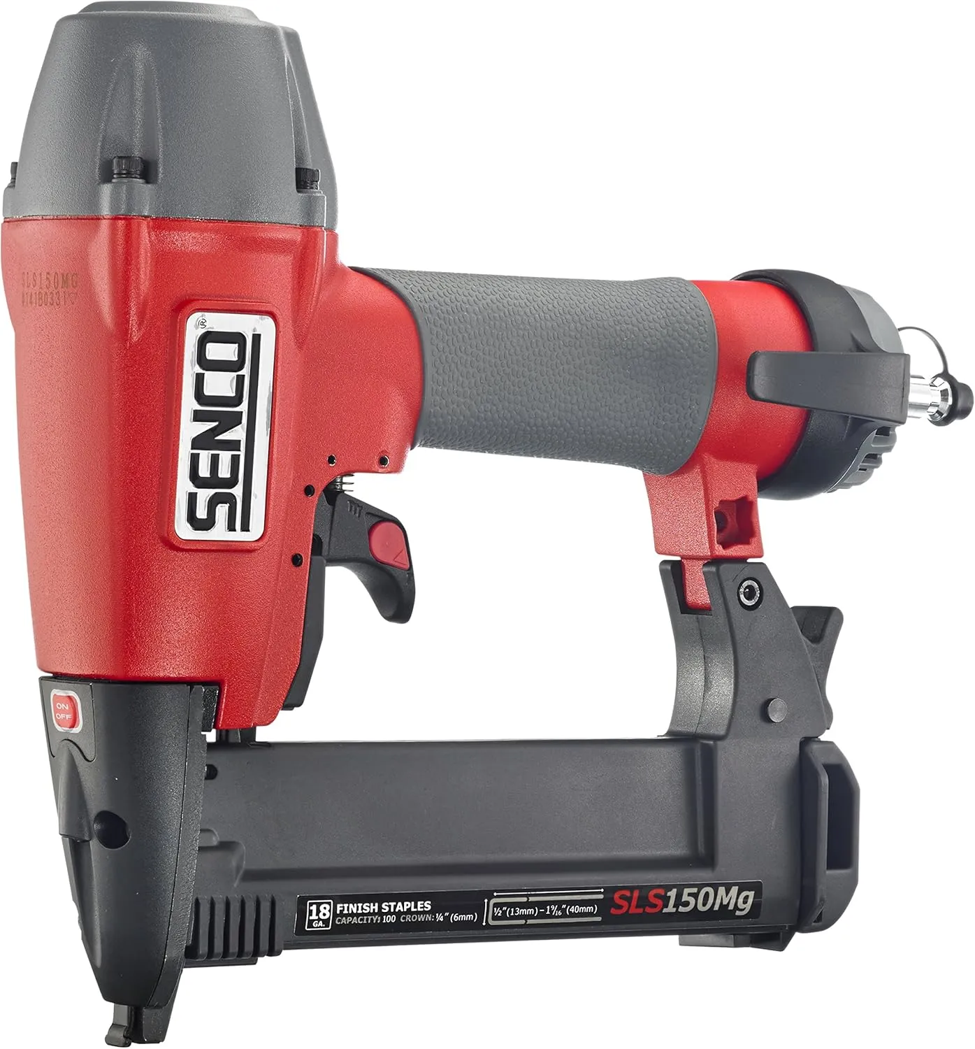 Senco 8C0001N SLS150Mg Medium Wire Finish crown Stapler, Gray/Red