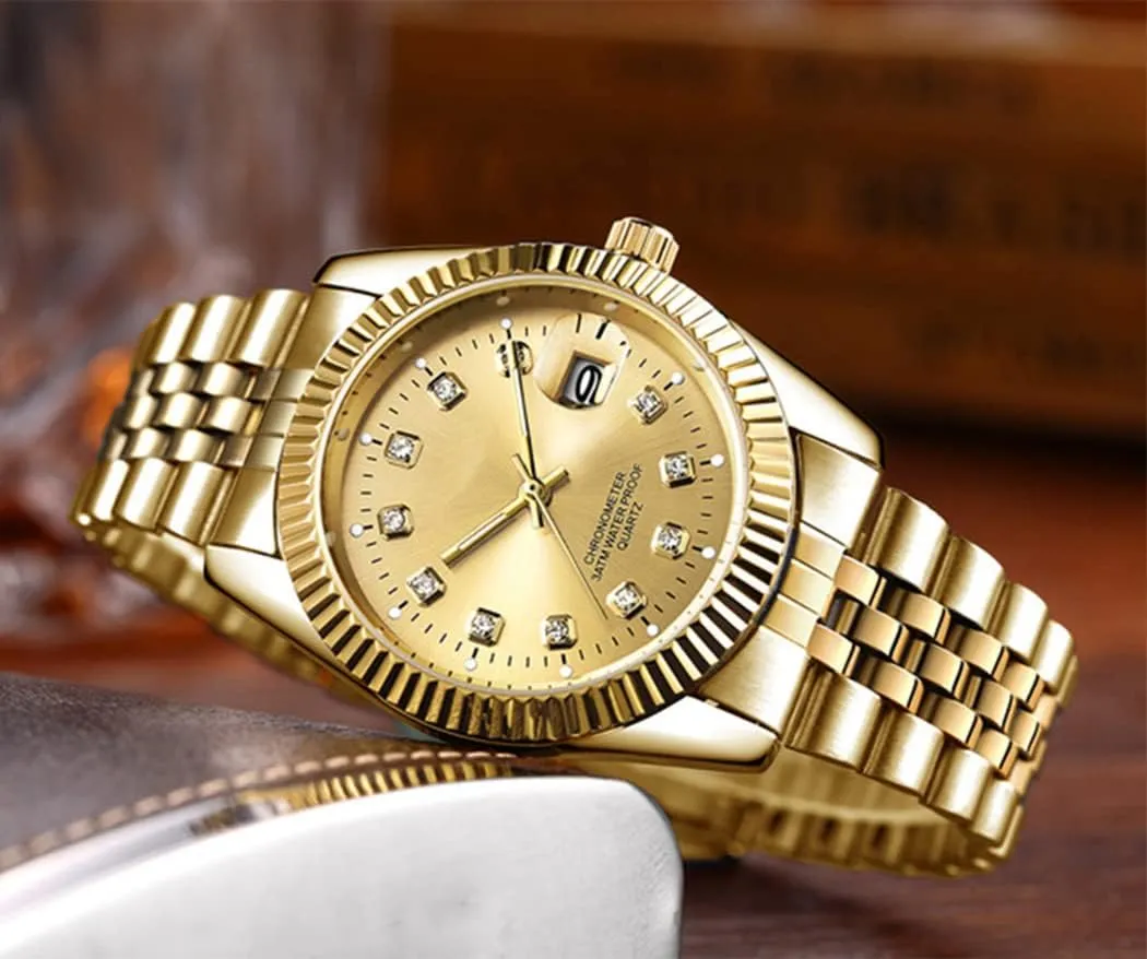 SENRUD Men's Classic Design Analog Quartz Watches Fashion Business Watch Stainless Steel Waterproof Date Casual Wrist Watch for Men