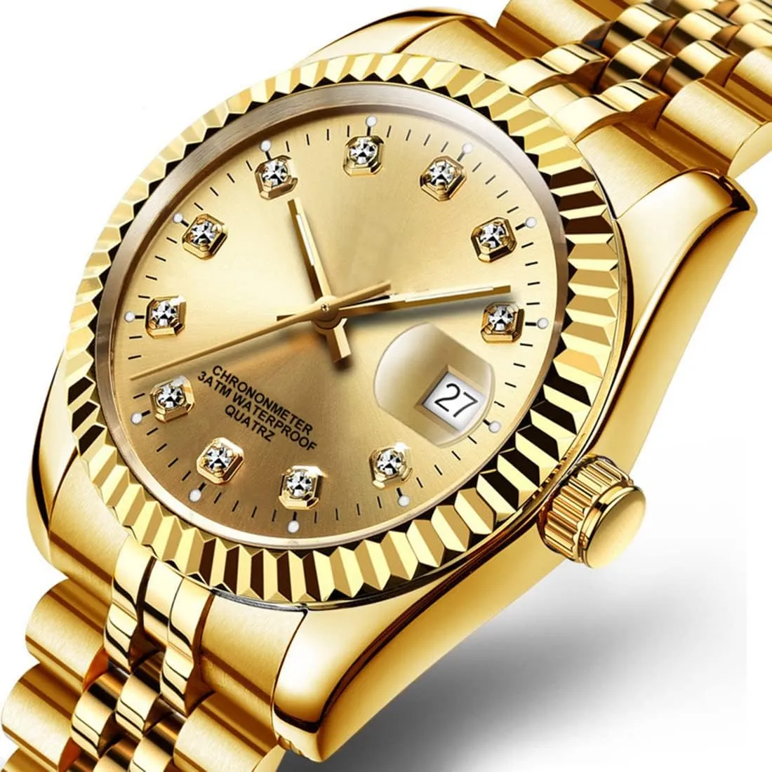 SENRUD Men's Classic Design Analog Quartz Watches Fashion Business Watch Stainless Steel Waterproof Date Casual Wrist Watch for Men