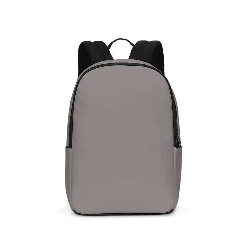 Shaded Pale Pastel Brown Waterproof Backpack | C30M30Y30K30