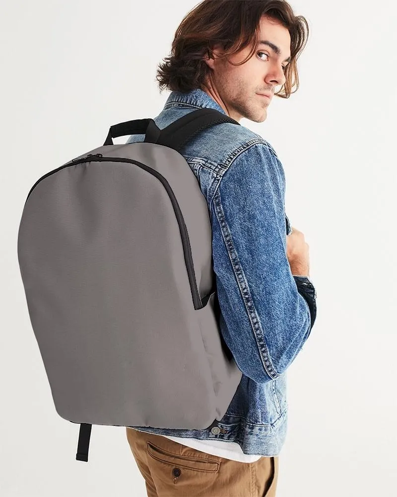 Shaded Pale Pastel Brown Waterproof Backpack | C30M30Y30K30