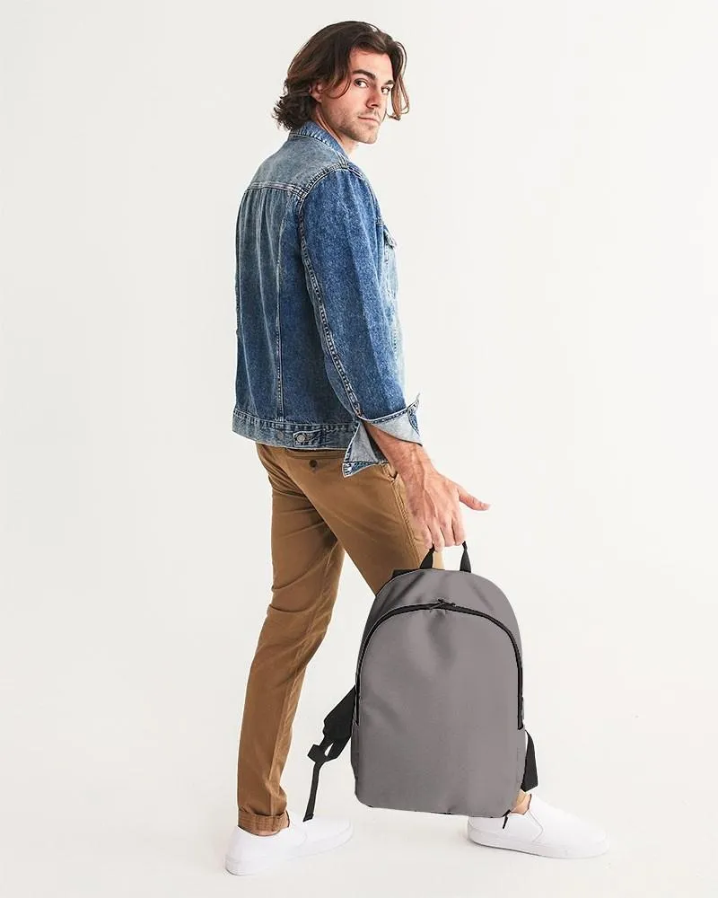 Shaded Pale Pastel Brown Waterproof Backpack | C30M30Y30K30