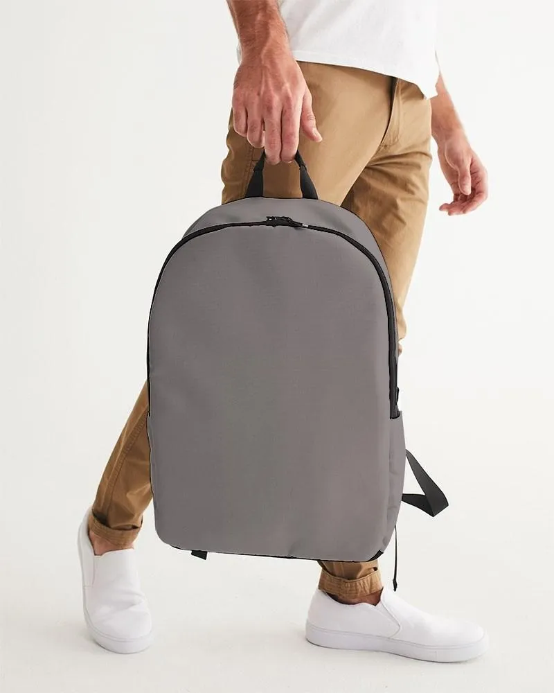 Shaded Pale Pastel Brown Waterproof Backpack | C30M30Y30K30