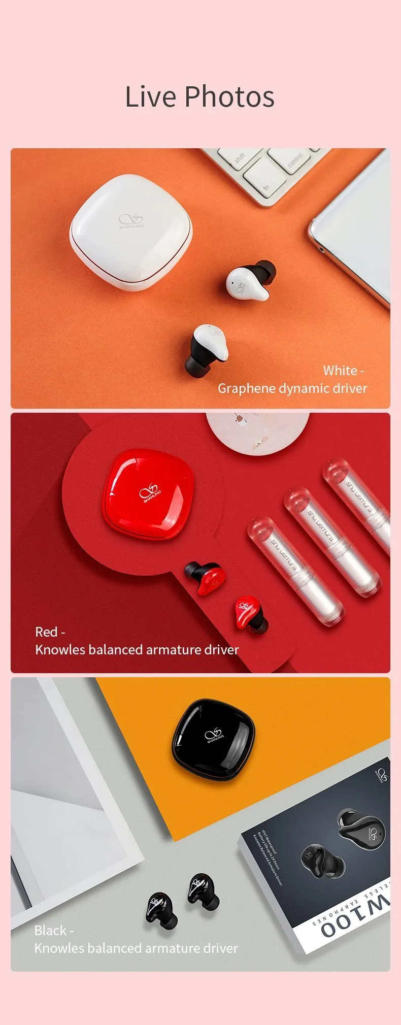 Shanling MTW100 Bluetooth Wireless In-Ear Monitor (IEM)