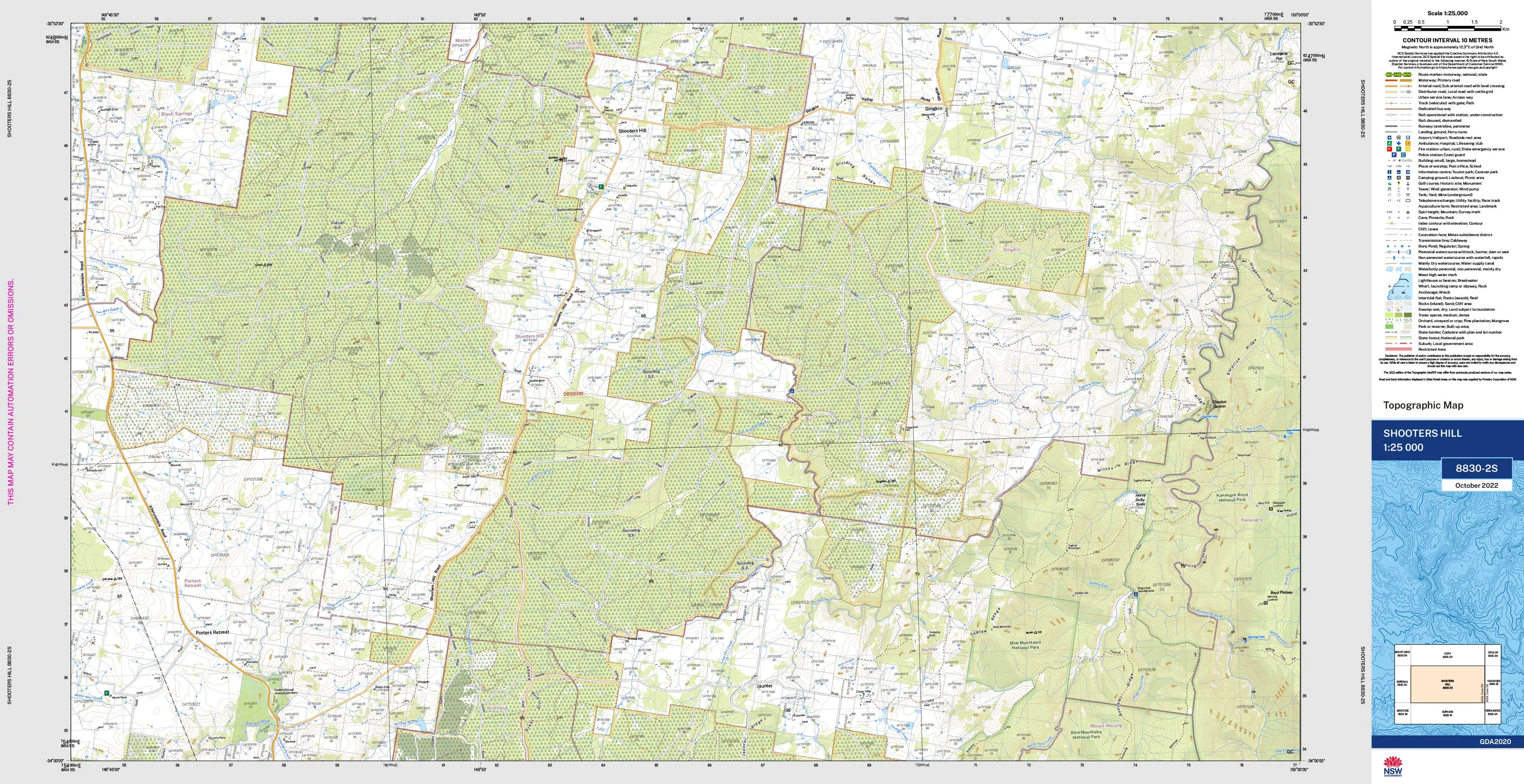 Shooters Hill 8830-2S Topographic Map 1:25k
