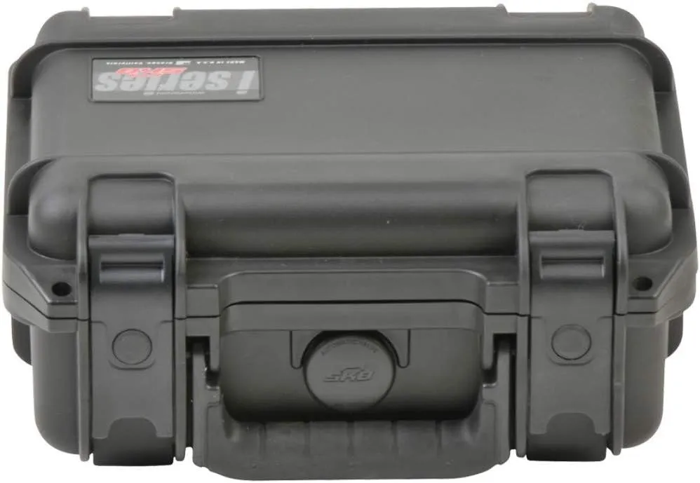 SKB iSeries 9"x7"x4" Black Pistol Case with Layered Foam, Durable Protective Gun Case (3i-0907-4B-L)