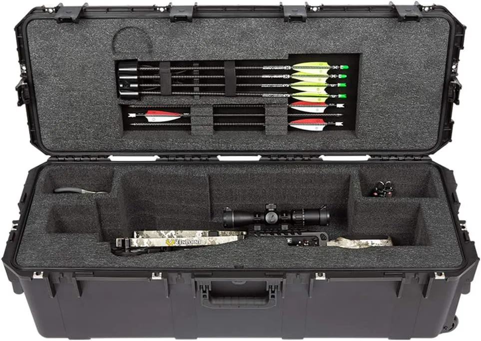 SKB iSeries Crossbow Case, Hard Shell Bow Storage, 10 Point Vapor RS470, Black