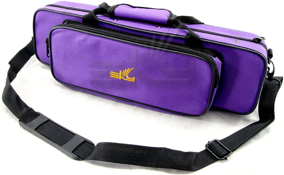 Sky "C" Flute Lightweight Case with Shoulder Strap (Purple)