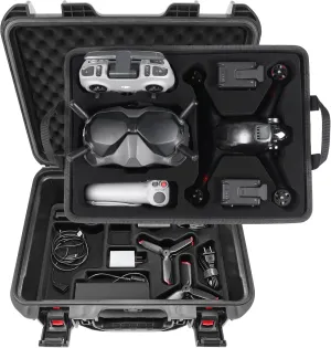 Smatree 2 Layers Waterproof Case for DJI FPV Combo, 28.3L Professional Hard Carrying Safe Suitcase for DJI FPV Drone and Other Accessories(Drone and Accessories are Not Included)