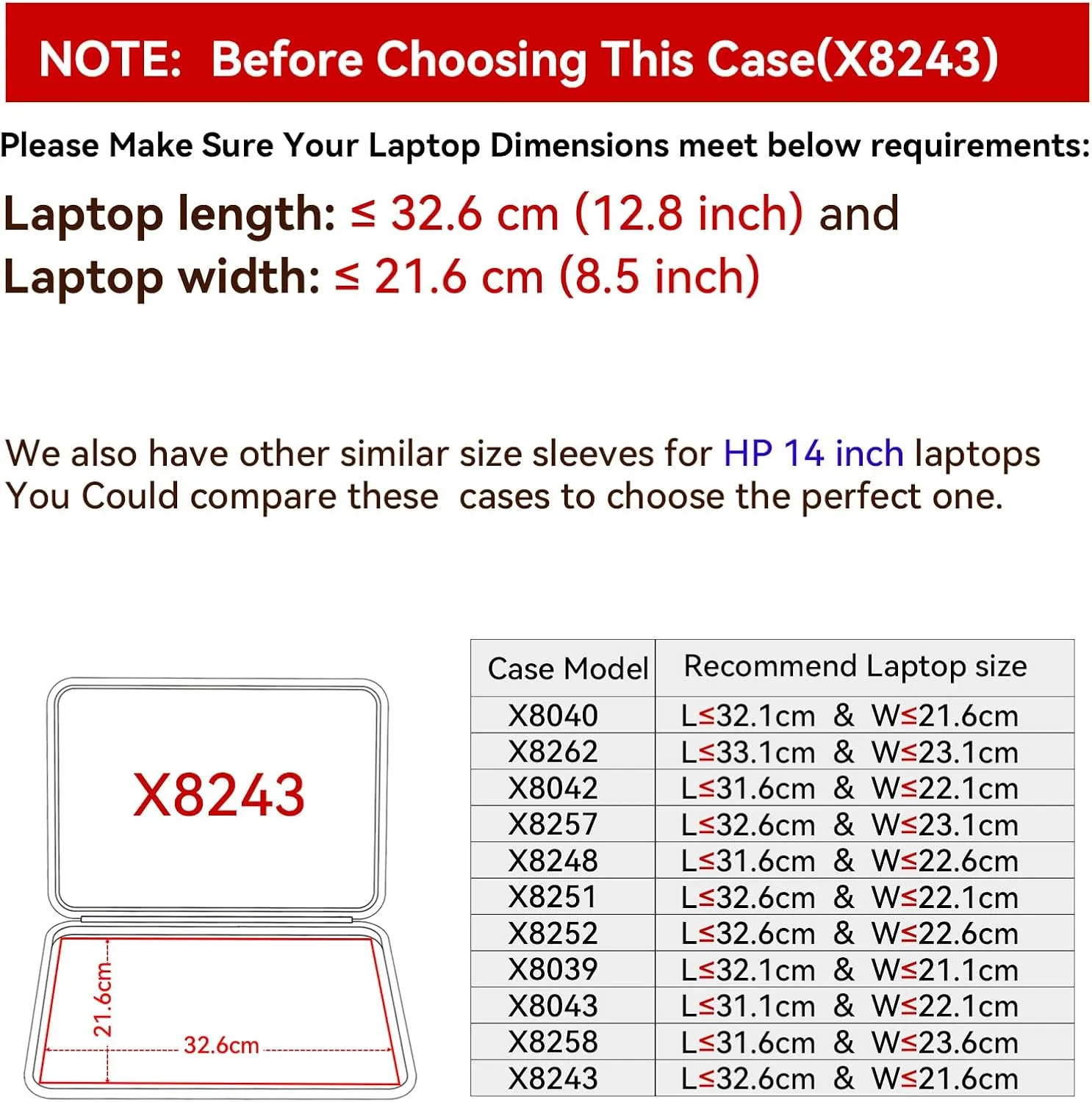 Smatree Hard EVA Protective Sleeve Case Compatible for 14 inch HP Laptop 14/14t/14z, EliteBook 840 G8, Elite mt645 G7 Mobile Thin Client, Anti-Shock and Waterproof Notebook Bag (X8243)