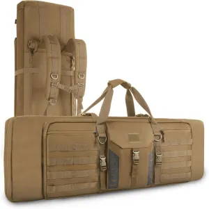 Soft Rifle Bag 36 inch,Classic Long Gun Case with Pistol Bag Convertible Tactical Backpack for Shooting and Hunting Available Length in 36" Brown Waterproof and Tear Resistant