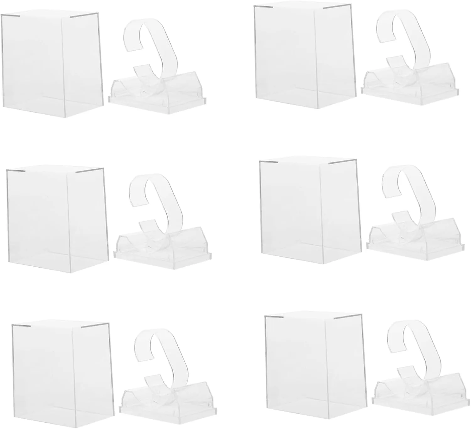 SOIMISS 6pcs Watch Display Boxes Storage Holder Organizer for Watch Collection Display