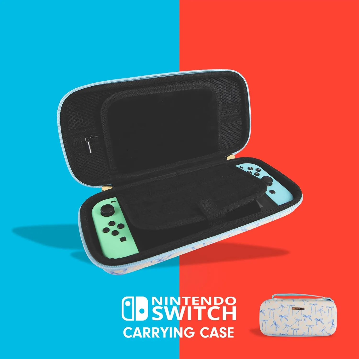 Sonix Carrying Case for Nintendo Switch 1, Protective Travel Case | Blue Bows