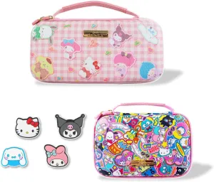 Sonix x Sanrio Nintendo Switch Thumb Grips (Hello Kitty & Friends)   Carrying Case (Hello Kitty and Friends Dabodabo Hoodie)   GameCard Case (Hello Kitty & Friends Stickers)