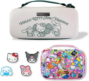 Sonix x Sanrio Nintendo Switch Thumb Grips (Hello Kitty & Friends)   Carrying Case (Hello Kitty Tennis)   GameCard Case (Hello Kitty & Friends Stickers)