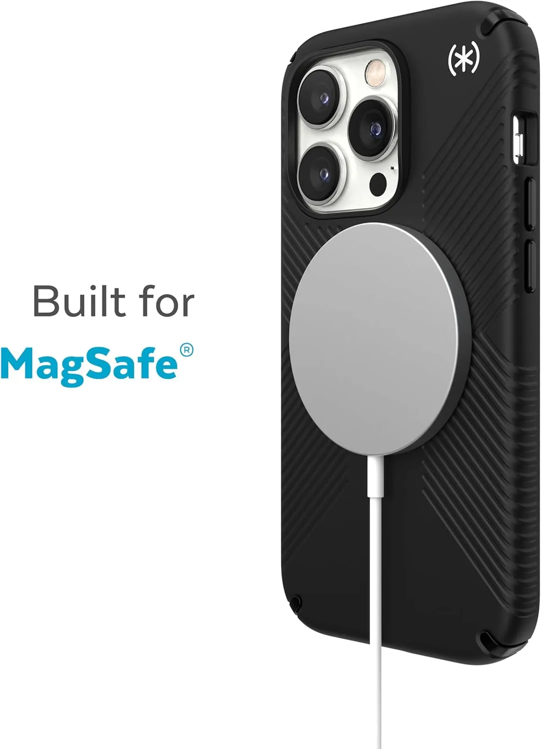 Speck Presidio® 2 Grip MagSafe® Case For iPhone® 14 Pro, Black, 150146-D143