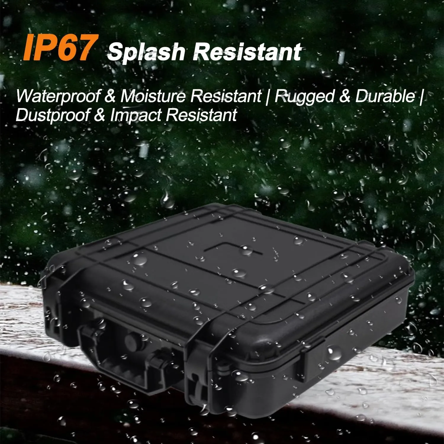 Starlink Mini Case, Hard Shell, IP67 Waterproof, Rugged Protective, Black