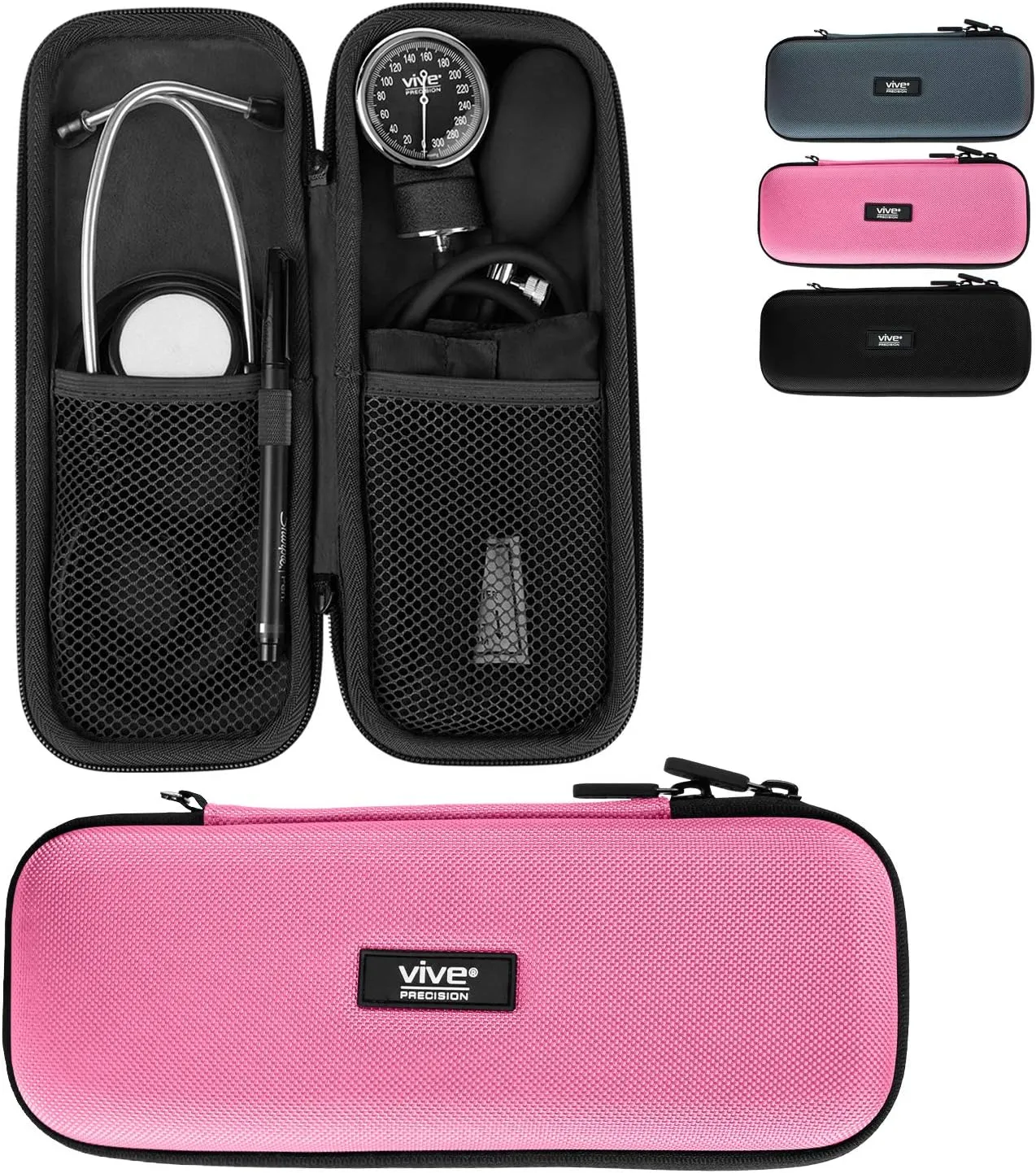 Stethoscope Case for Nurses - Hard Protective Equipment - Travel Holder Nursing School Essential - Fits 3M Littmann Classic III, Lightweight II S.E., Sphygmomanometer