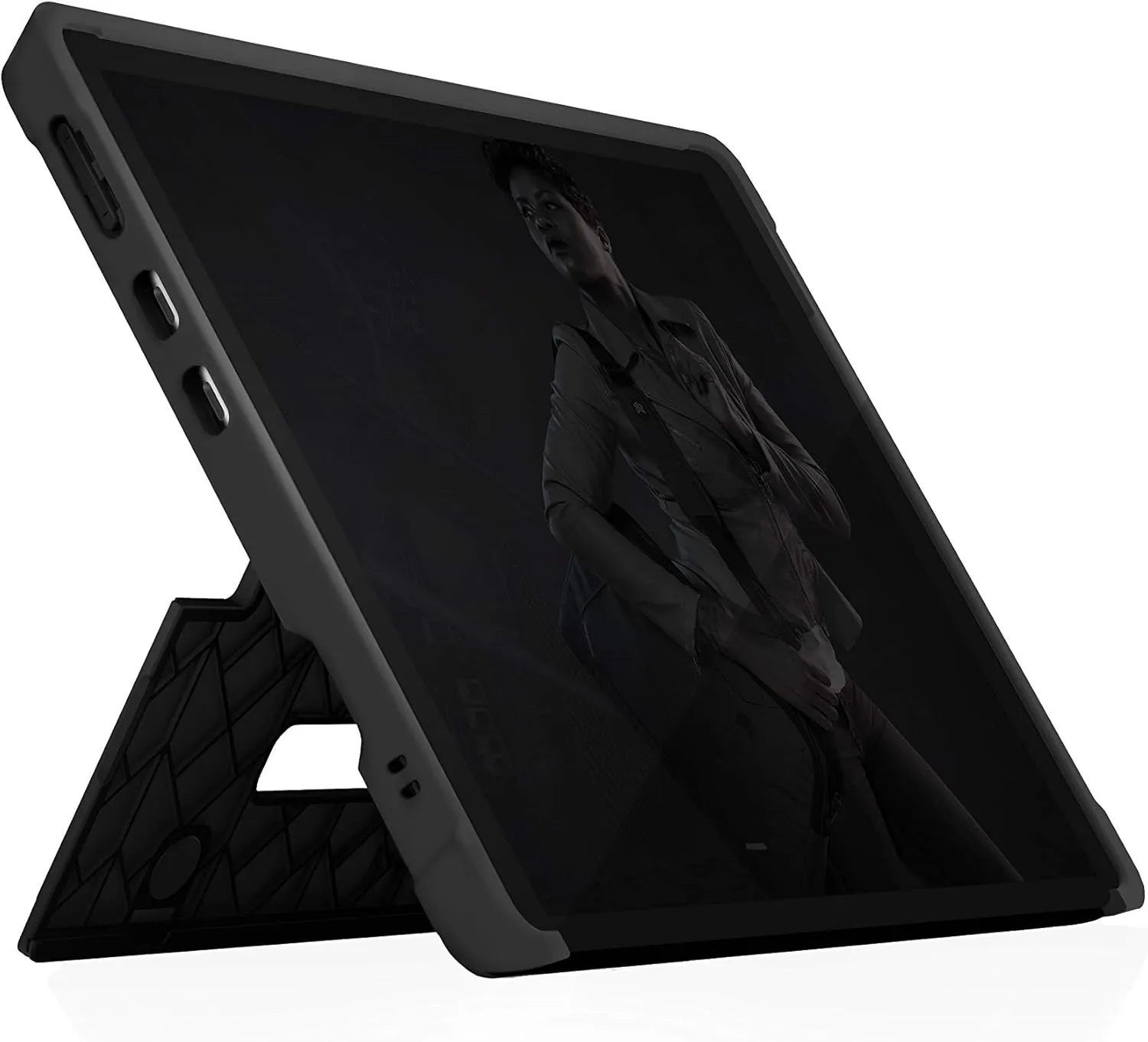 STM Dux Shell for Microsoft Surface Pro X (2019/2020/2021) - Durable and Protective Case - Black