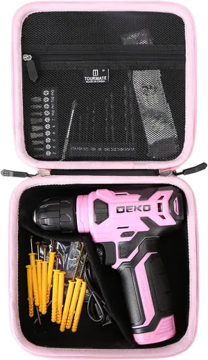 Storage Case for DEKOPRO 8V/COMOWARE/PULITUO/PULITUO Cordless Drill - Drill Bit Set Hard Case, Carrying Case (Only Case)